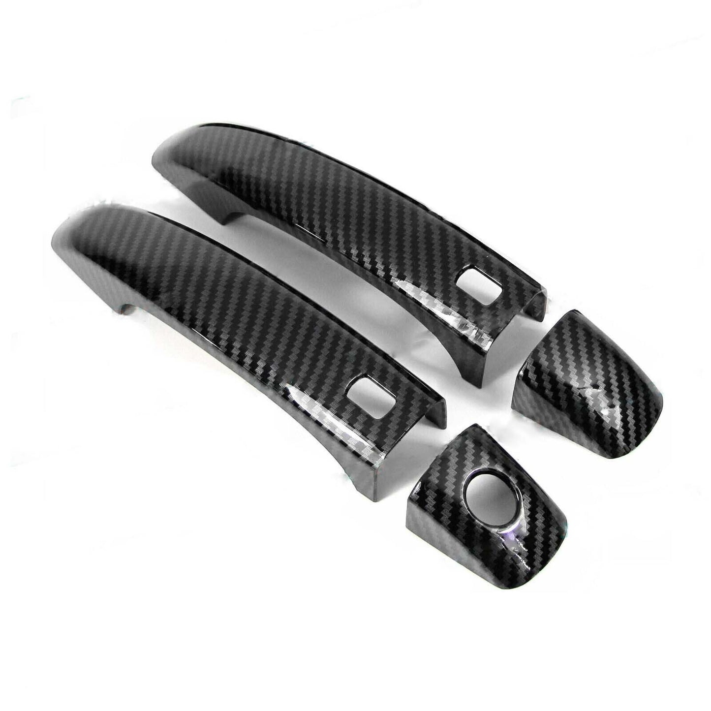 For 08-17 for Audi for A5 Coupe Convertible Carbon Fiber Side for Smart Door Handle Covers