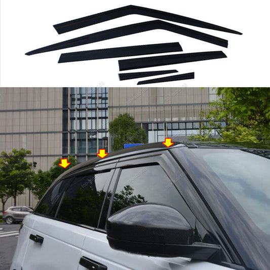 for Range Rover Velar 2018-23 Black Window Visors Sun Rain Guard Vent Deflectors