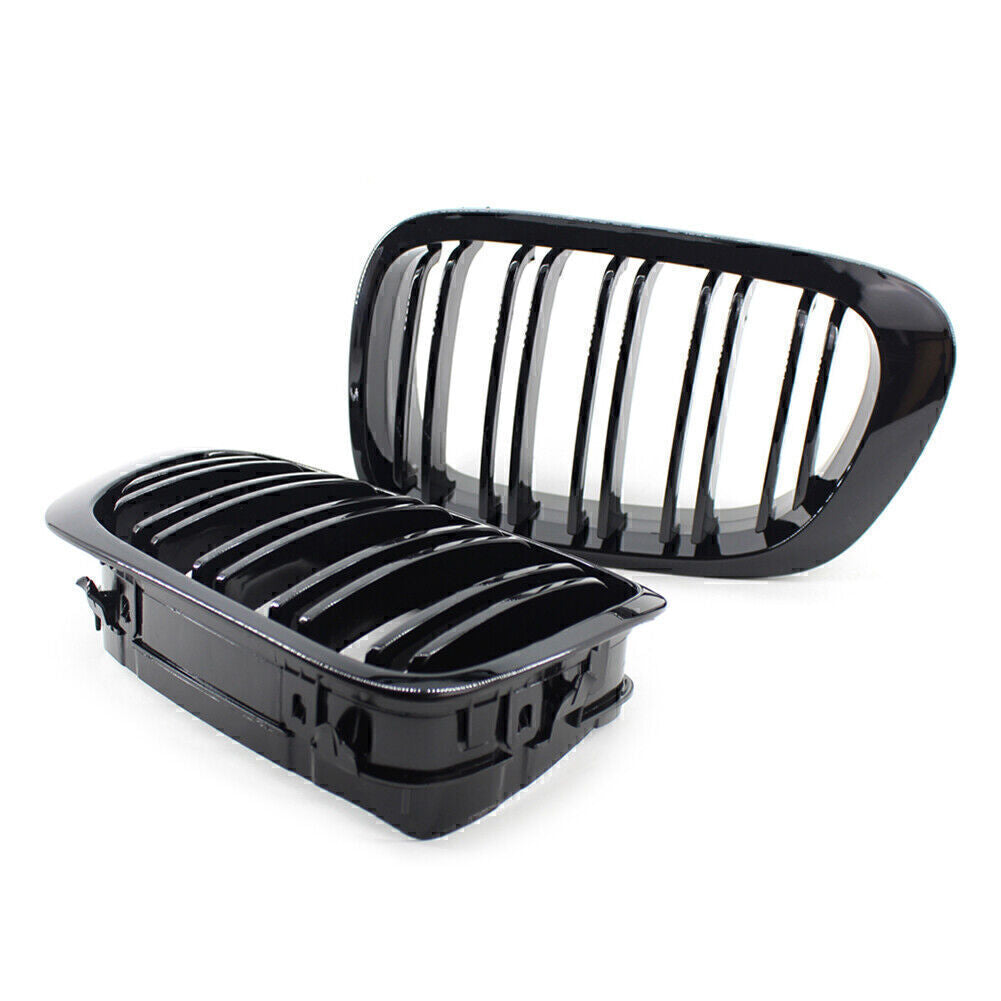 2 x Front Kidney Bumper Grille Fit for BMW 3 Series E46 Coupe/Cabrio M3 Coupe