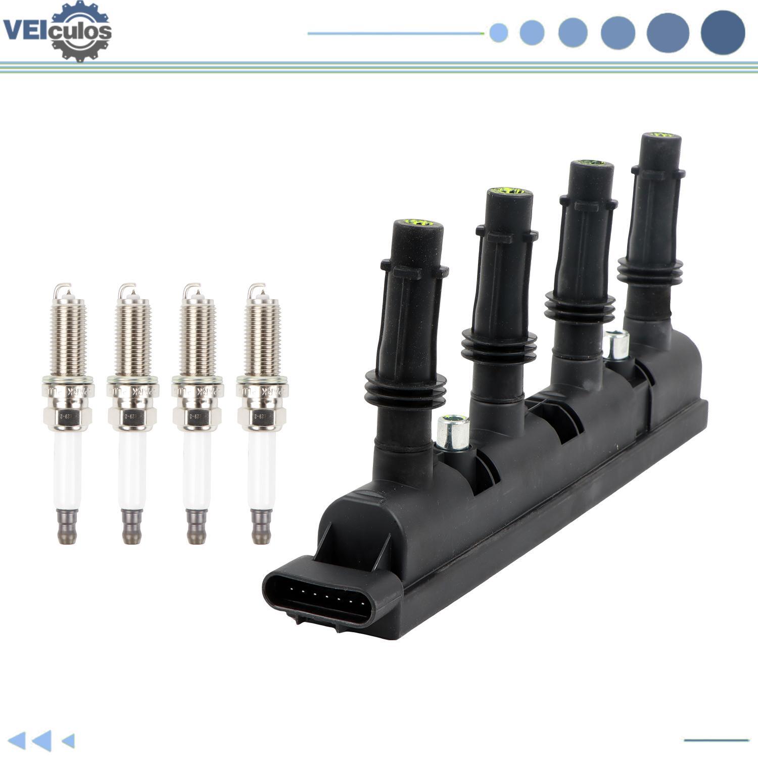 Ignition Coil + Iridium Spark Plugs for Buick Encore for Chevrolet for Cruze 1.4L UF-669