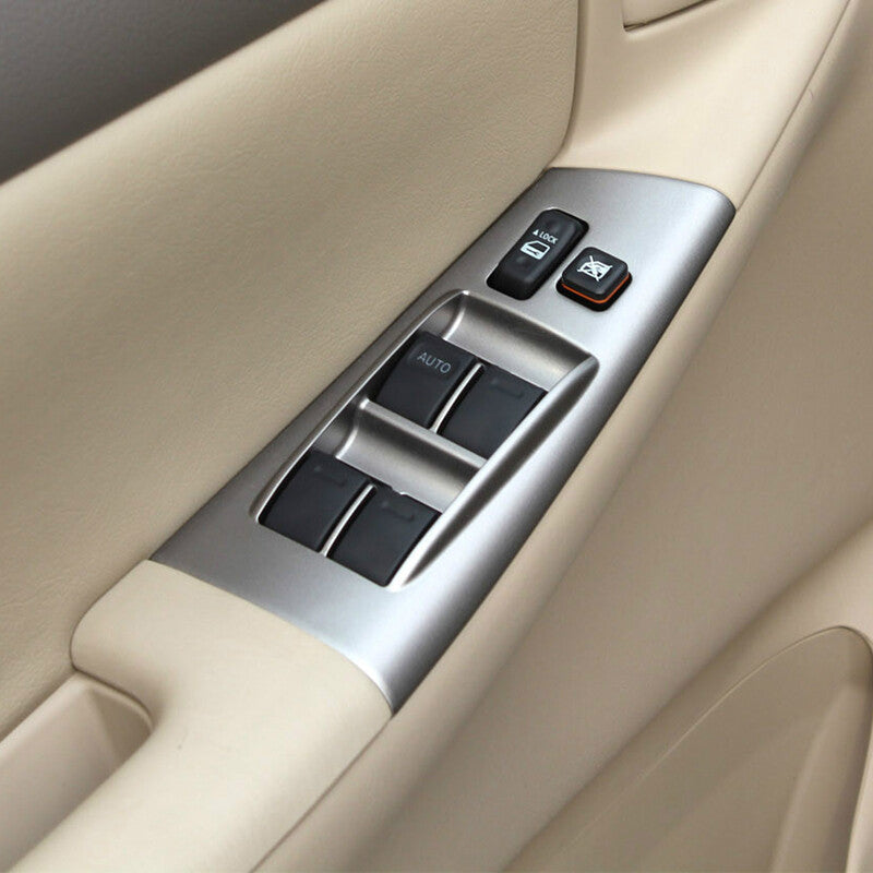 Master Power Window Switch Trim Bezel Silver Gray for Toyota for Corolla 2003-2008