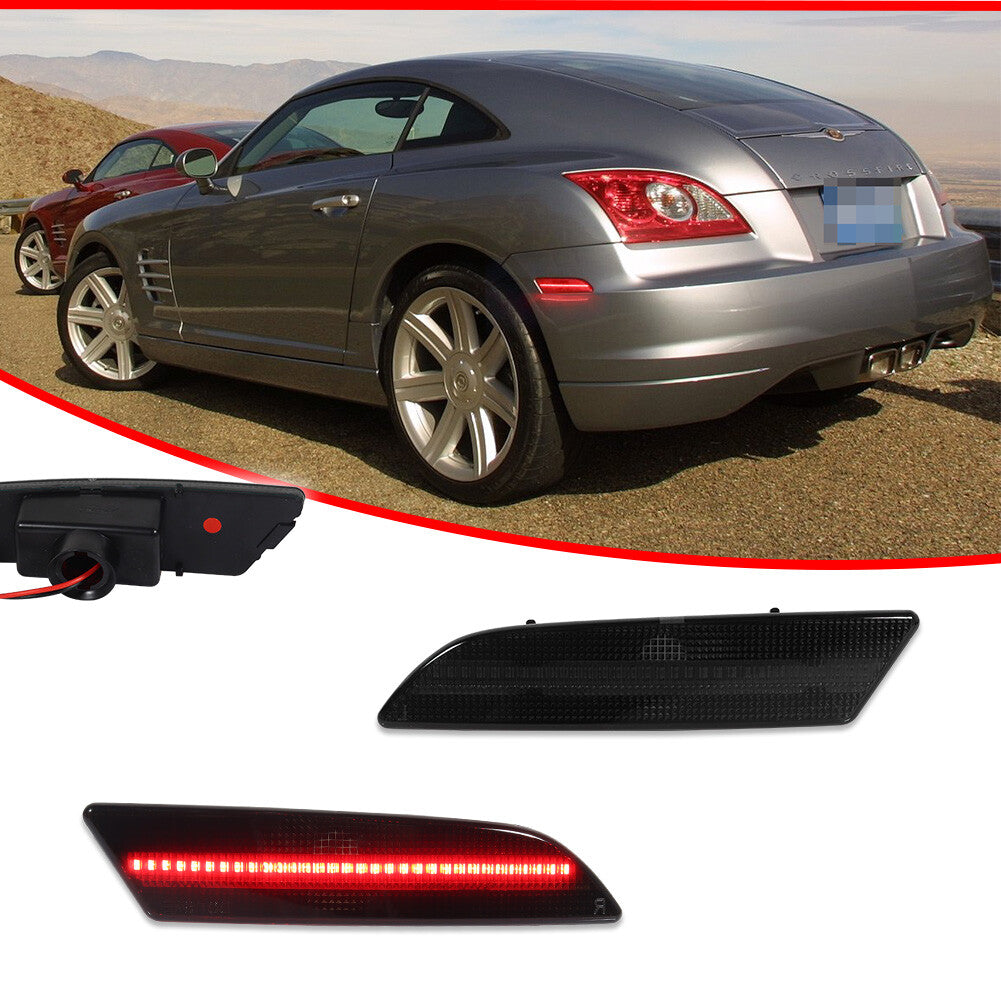 Smoked lens red LED rear marker light kit for 2004-2008 for Chrysler Crossfire