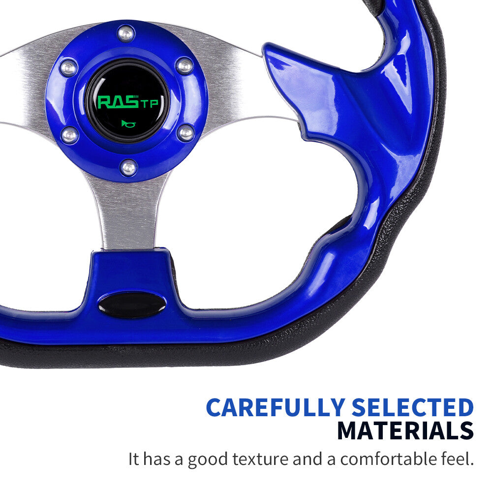 320mm 12.5 Blue Cart Steering Wheel For EZGO TXT RXV for Yamaha and Club Car