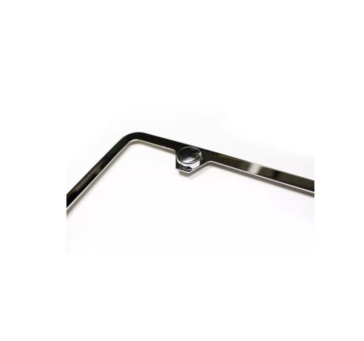 1 piece of car license plate frame cover cap, rear trunk ultra-thin chrome plating, suitable for Cadillacs.