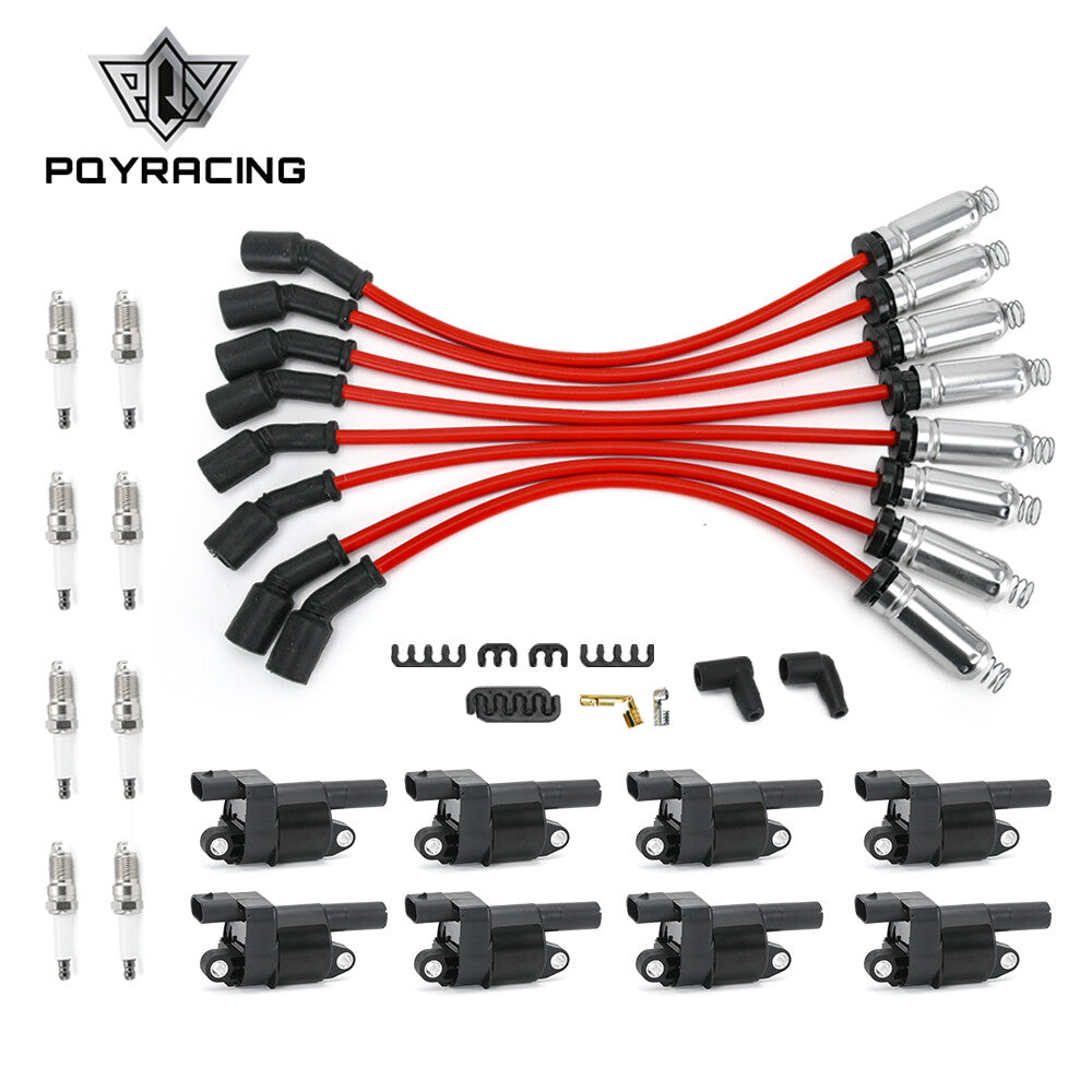 8x UF414 Ignition Coil+Iridium Spark Plug+Wireset for Chevy Silverado for GMC for Sierra