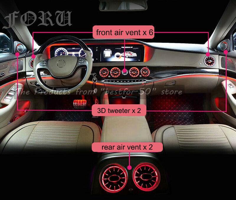 S550 S500 S63 W222 Interior Ambient Light Air Vent Speaker for Mercedes S-class