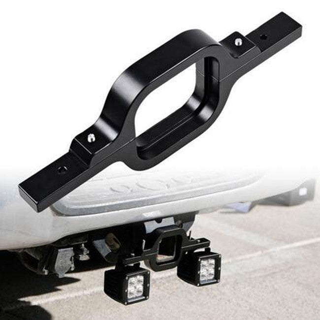Car Offroad Tow Hitch Mount Bracket Dual LED Holder Back-up Reverse Search Light