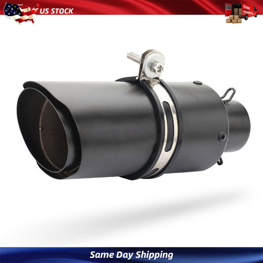 250mm Motorcycle Exhaust Pipe Muffler Tips Replac Baffles DB Killer Slip On 51mm