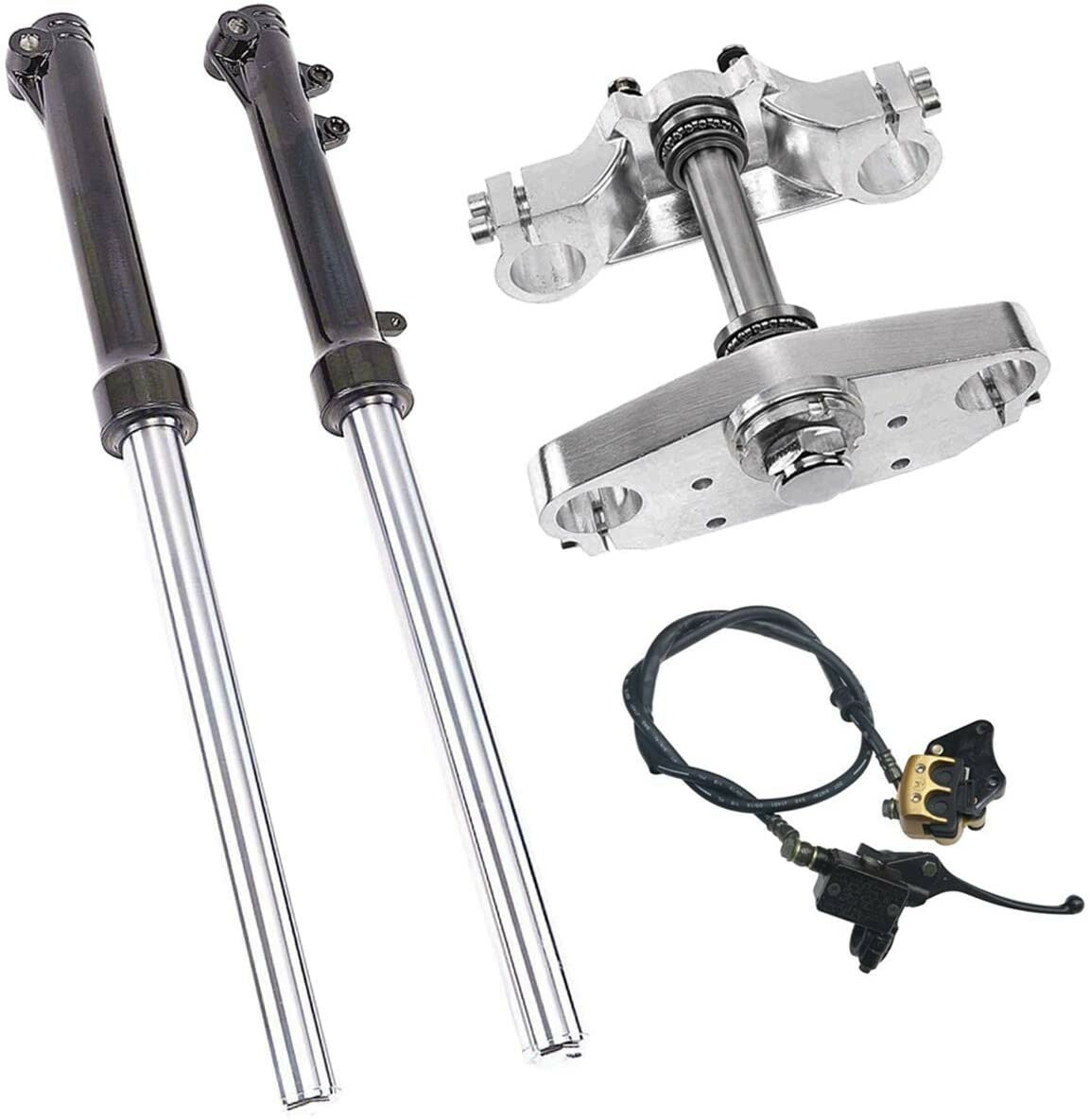 630mm front fork triple disc brake kit for CRF50 70 SSR Dirt for mini bike