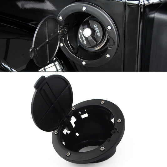 Black Car Fuel Filler Door Cover Gas Tank Cap for Jeep for Wrangler JK 2007-2017