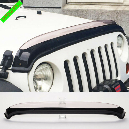 Car Front Bonnet Hood Guard Garnish Bug Deflector for Jeep for Wrangler JK 2007-2017