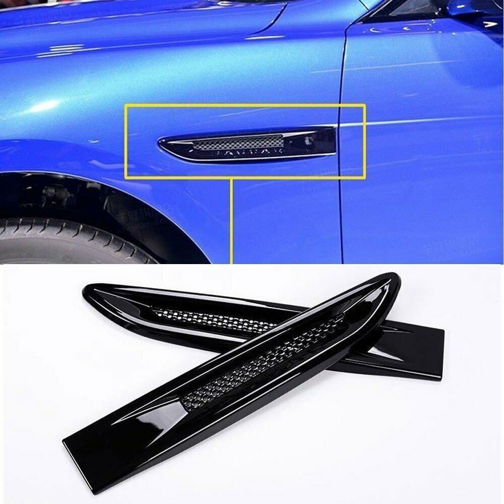 Black Side Fender Air Vent Outlet Fit for Jaguar XF XFL XE F-Pace X761 2016-2021