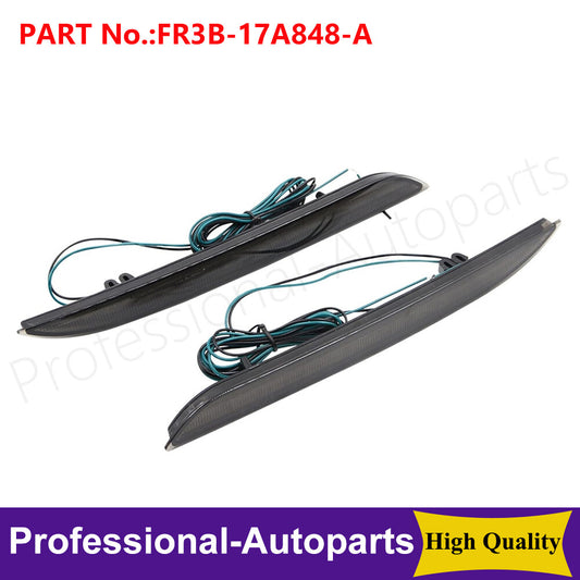 1Pair LeftRight Side Marker Bumper Reflector Fit For 2015-2017 for Ford for Mustang