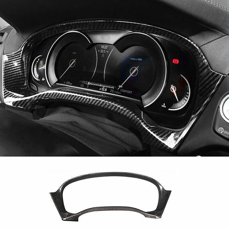 ABS Carbon Fiber Instrument Dashboard Frame Cover Trim 1P for BMW X3 G01 2018-21