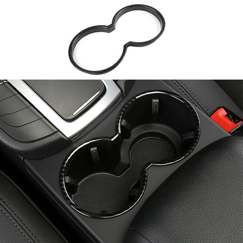 Carbon Fiber Style Watercup Holder Cover Fit for Porsche MACAN 2014-2020