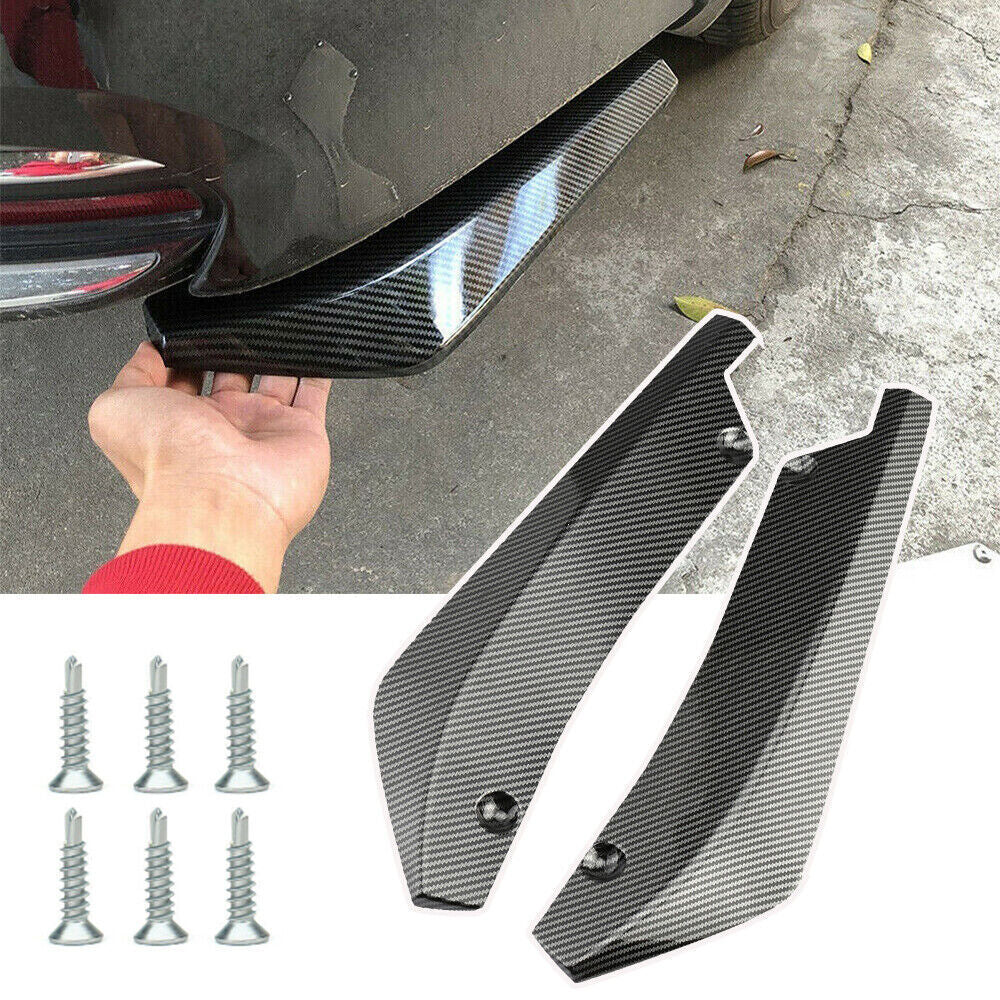 2pcs for GMC for Yukon Carbon Fiber Style Rear Bumper Splitter Diffuser Canards
