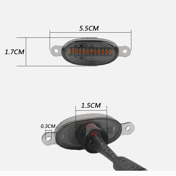 for Ram 1500 2010-2020 Front Grille Smoke LED Light Style DRL Lamp Trim