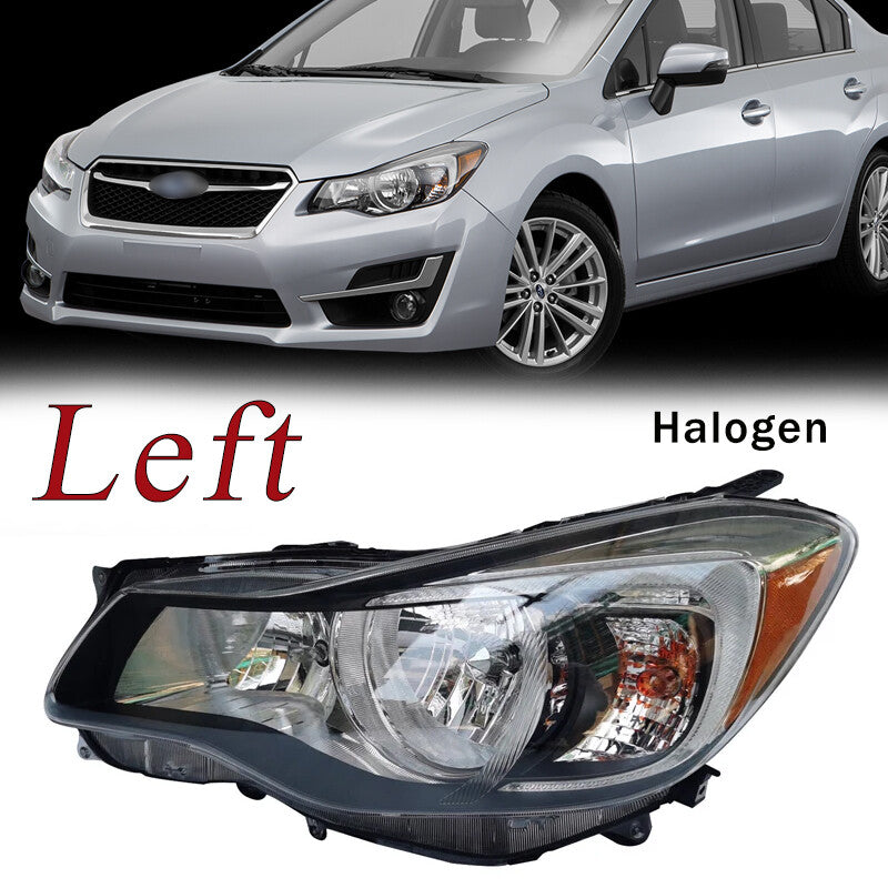 Halogen headlights for the left side of the for Subaru Impreza 2015-16. Halogen 84001FJ330 84001FJ320.