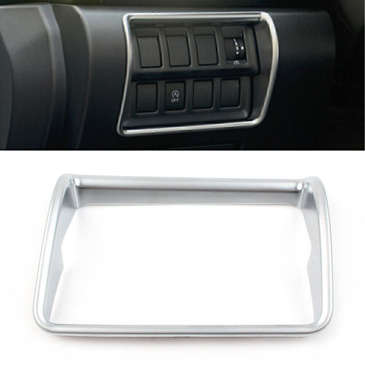 for Subaru Forester 2019 2020 Silver Interior Headlight Switch Button Cover Trim