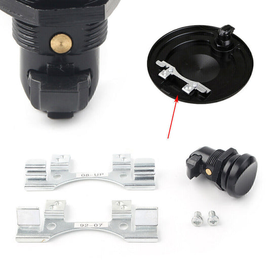 Fuel Door Push Button Gas Oil Cap Tank Fit for Harley Touring Road Glide 1992-16