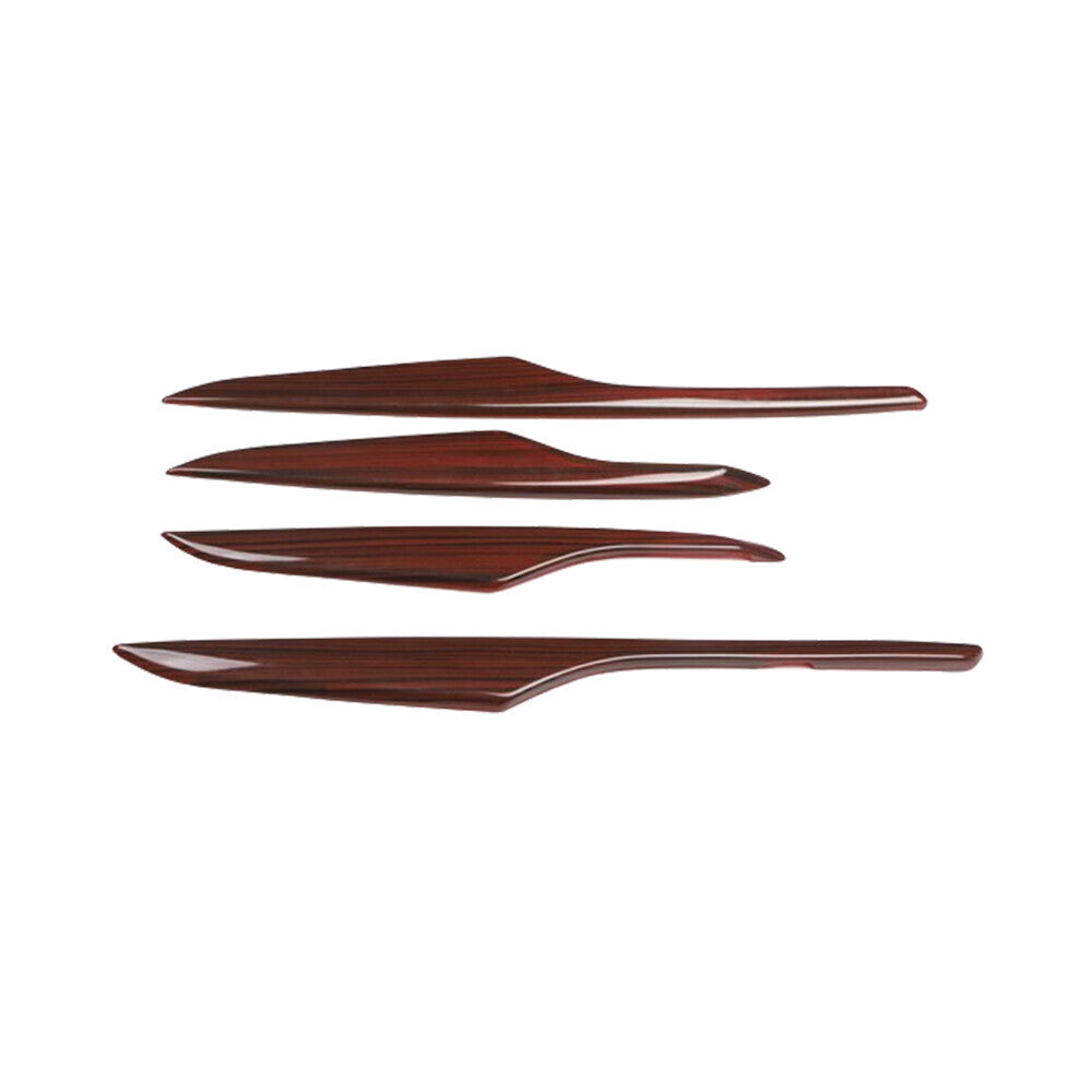 for Cadillac XTS 2013-2017 Red Wood Inner Door Panel Strip Molding Cover Trim 4P