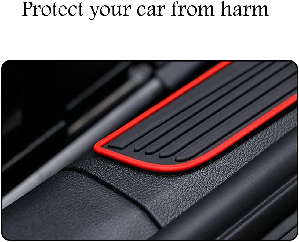 4x Universal PVC Soft Rubber Car SUV Door Scuff Sill Cover Panel Step Protector