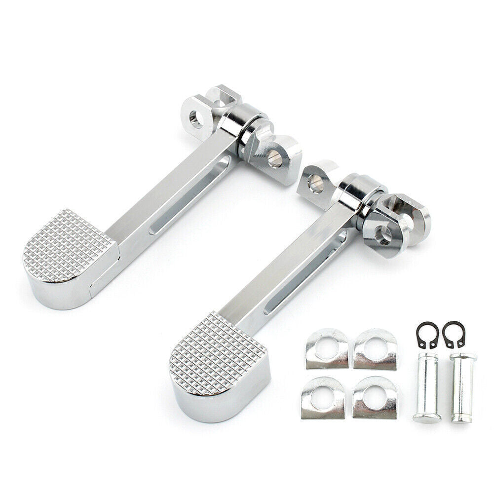for Harley Sportster XL 883 1200 Softail FXWG FXR Chrome Heel Foot Rest Pegs