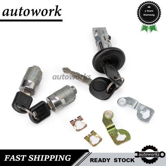 Fit for Chevrolet for GMC H2 Ignition Switch Front Door Lock Cylinders with 2 Keys