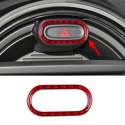 Red Car Safety Warning Light Button Sticker for MINI COOPER S JCW F54 F55 F56