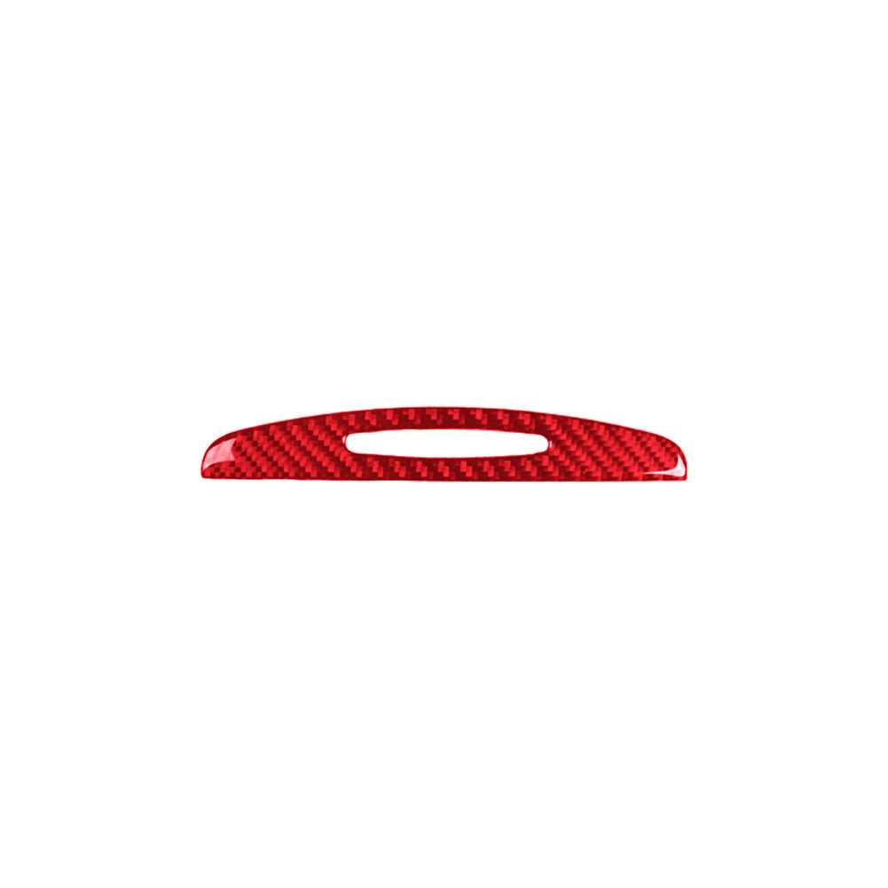 Red carbon fiber floor console cupholder cover trim for Chrysler 300 2015 - 22