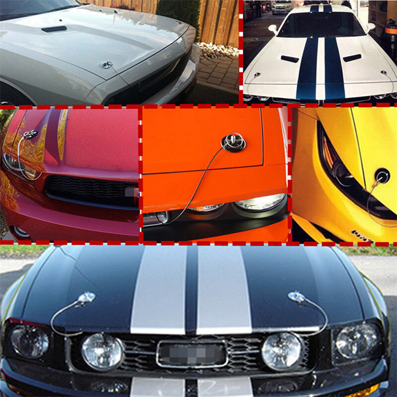 Black aluminum car racing cover pin lock appearance universal cover pin plate kit