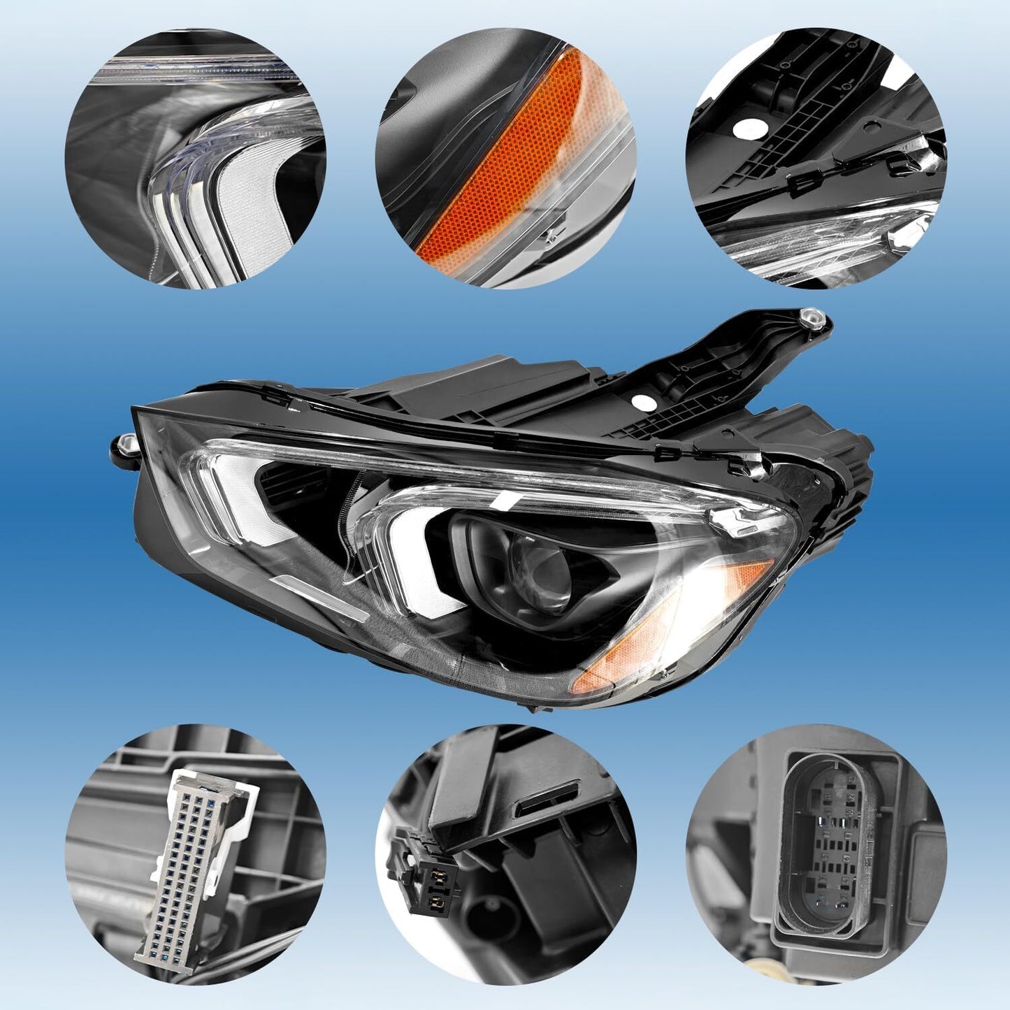 For 2020-2022 for Mercedes-Benz GLE Class Left Side LED Headlight