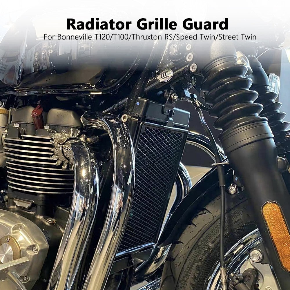 Radiator Guard Grille Cooler Cover Protector For Bonneville T120/100 Thruxton RS