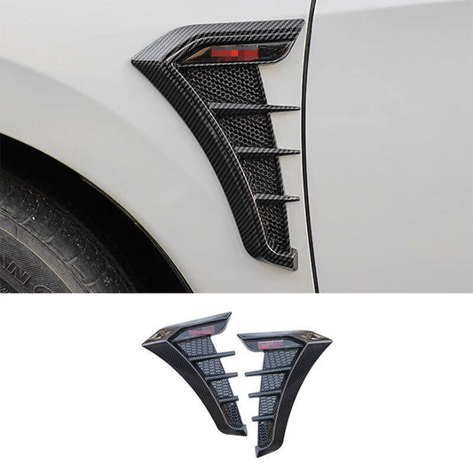 for Toyota for Corolla 2020-24 Carbon Fiber Side Fender Air Wing Vent Cover Trim 2P