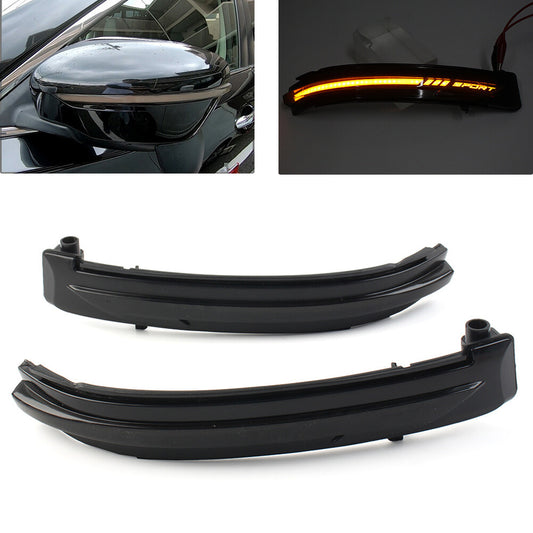 Side Mirror Dynamic LED Turn Signal Light for Nissan Rogue T32 Qashqai J11