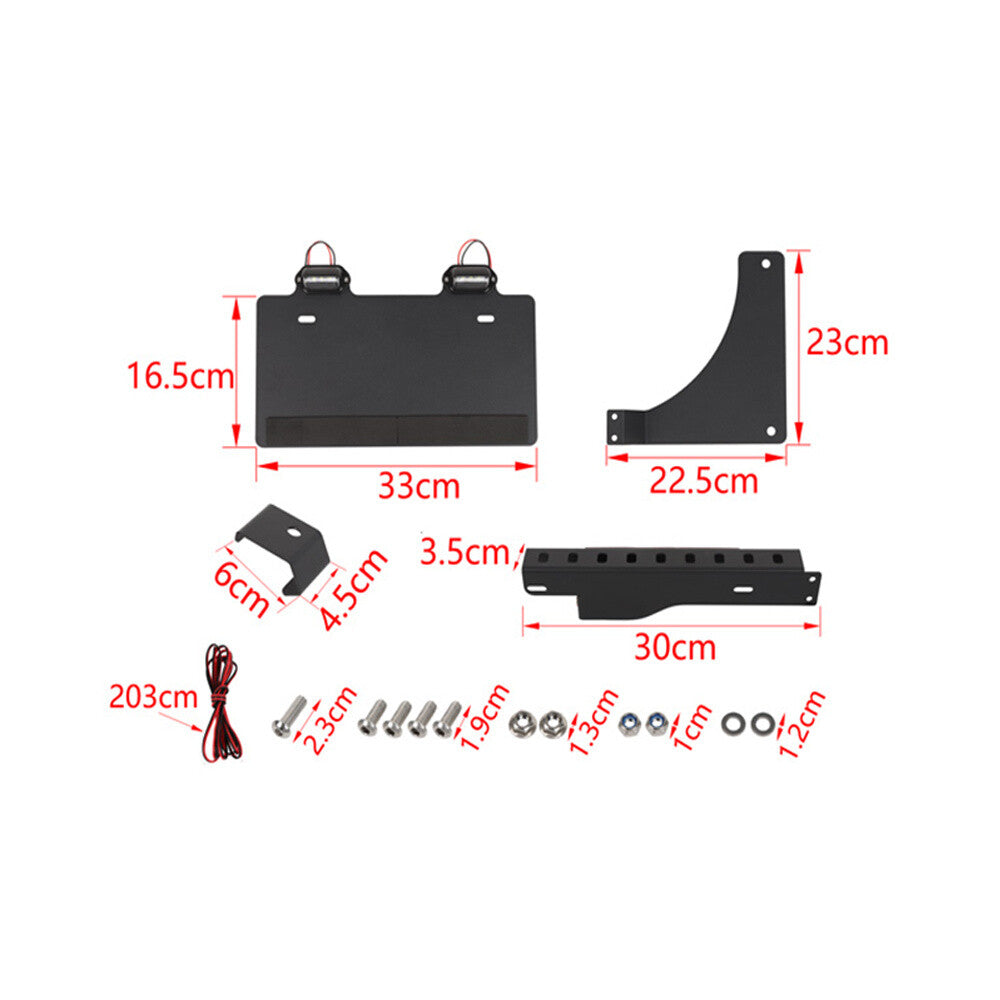 Iron Rear License Plate Frame Holder Mounting Bracket for Suzuki for Jimny 2019-2023