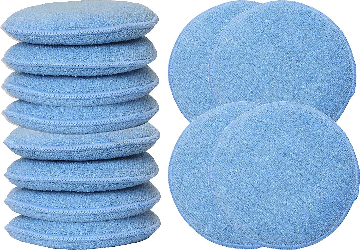 10-pack Car Wash Sponge Wax Microfiber Application Pad Microfiber Wax Applicator