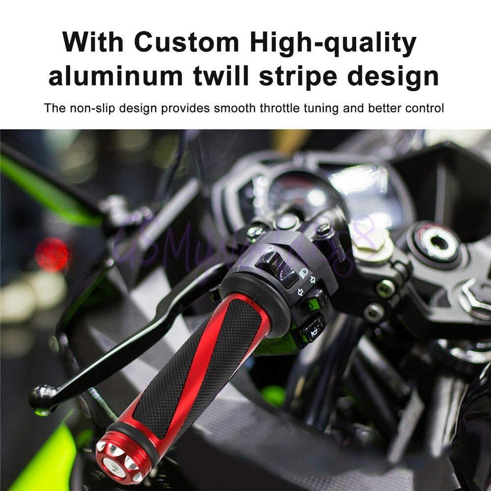 Sliver 7/8 22mm Handlebar Hand Grip Fit For Benelli TNT 135 150i 125N 180S