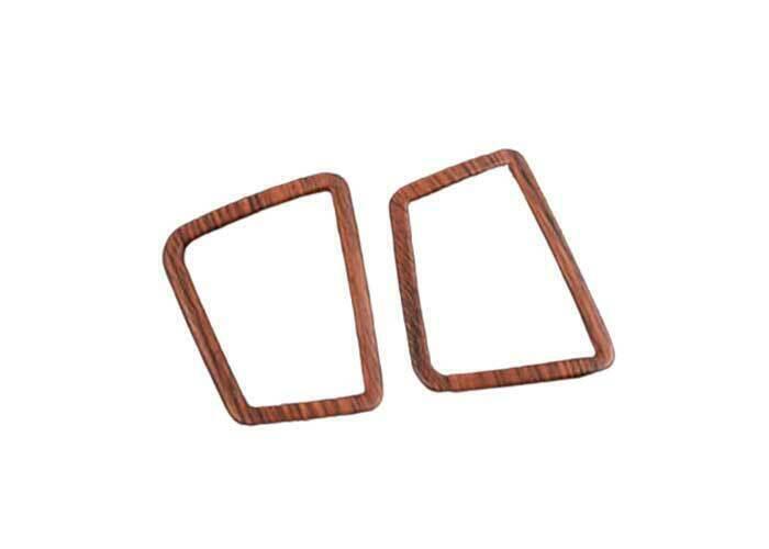 Console LR Air Outlet Vent Trim for Ford Explorer 2011-2019 Wood Grain Steel