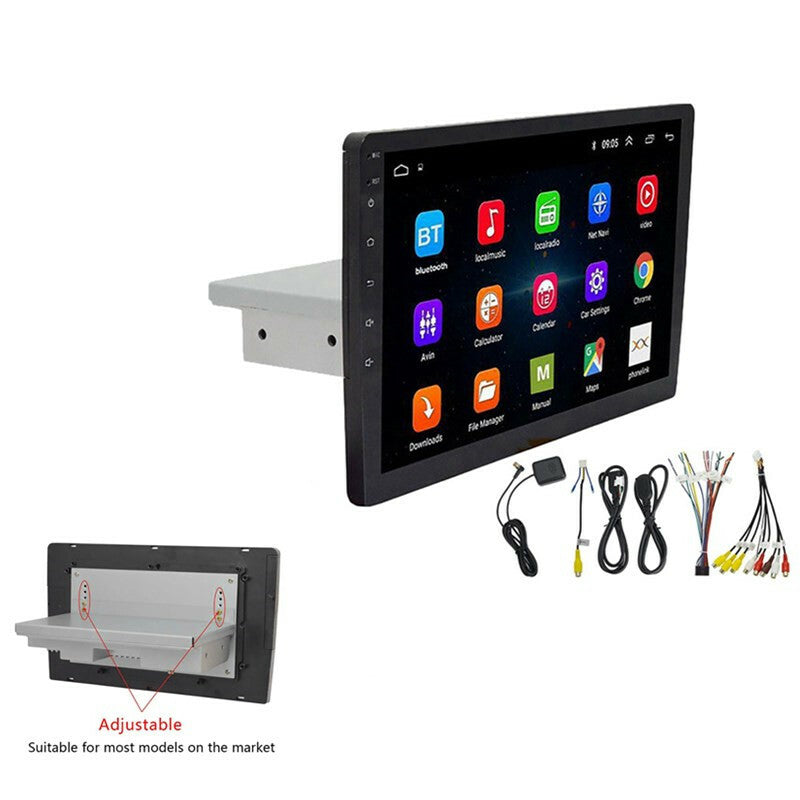 1DIN 9¡å Adjustable Car Stereo Radio Android Contact Screen 1080P GPS Navigation