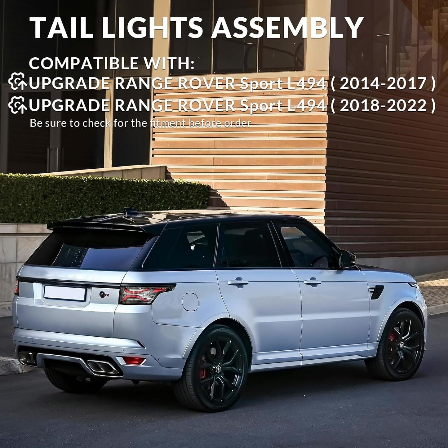 Pair Tail Light Assembly for Land Rover for Range Rover Sport 2014-2022 Rear Lamp