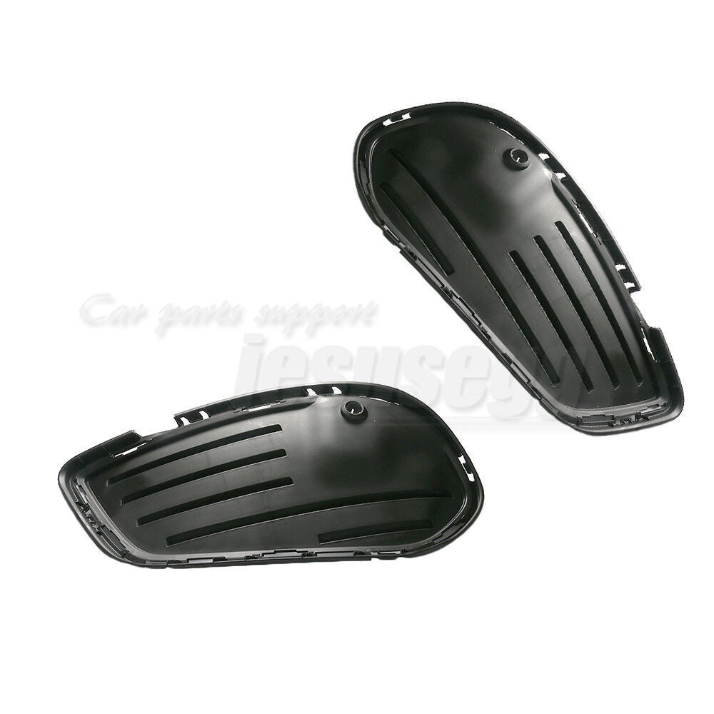 2Pcs Front Bumper Fog Grille Cover Fit for Mercedes-Benz C-Class W205 2015-2016