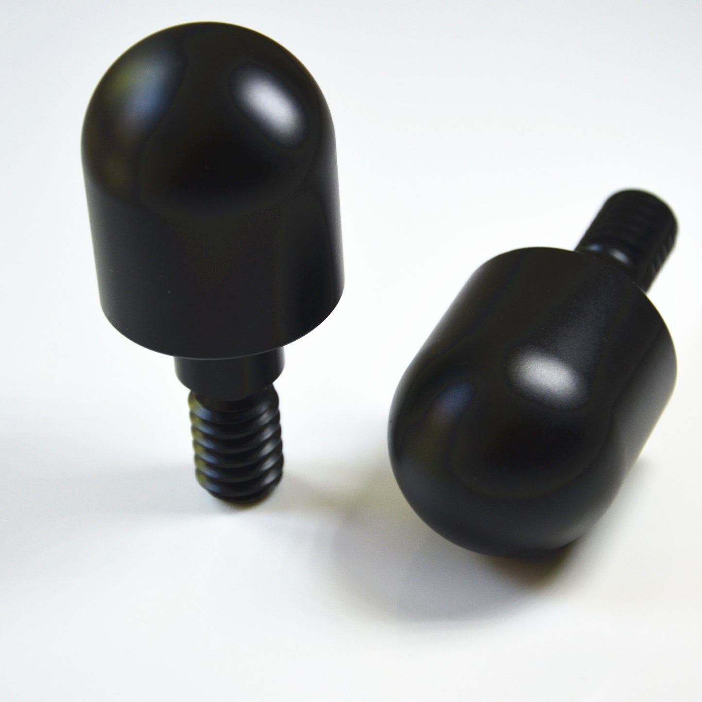 2x Black Bumper Guards Protectors Anti Collision Round Nail For Fortwo Car