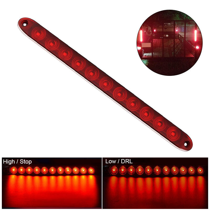 LED Tail Third 3rd Red High Brake Stop Light Reversing Lights Strip Bar Warning
