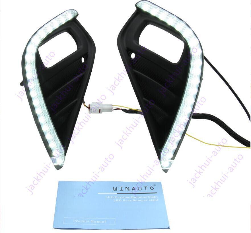 DRL LED for TOYOTA Highlander 2020-2021 Daytime Running Lights Fog Lamps w/Turn
