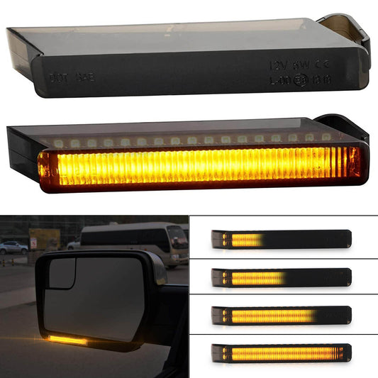 LED Under Side Mirror Sequential Turn Signal Light Lamp for Ford F-150 2004~2014