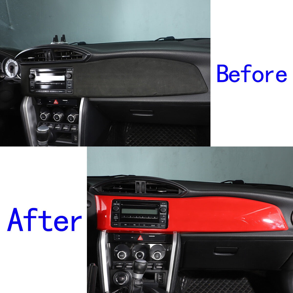 7-Piece Carbon Fiber ABS Steering Wheel Cover Trim for Toyota FJ Cruiser 2007-2021
