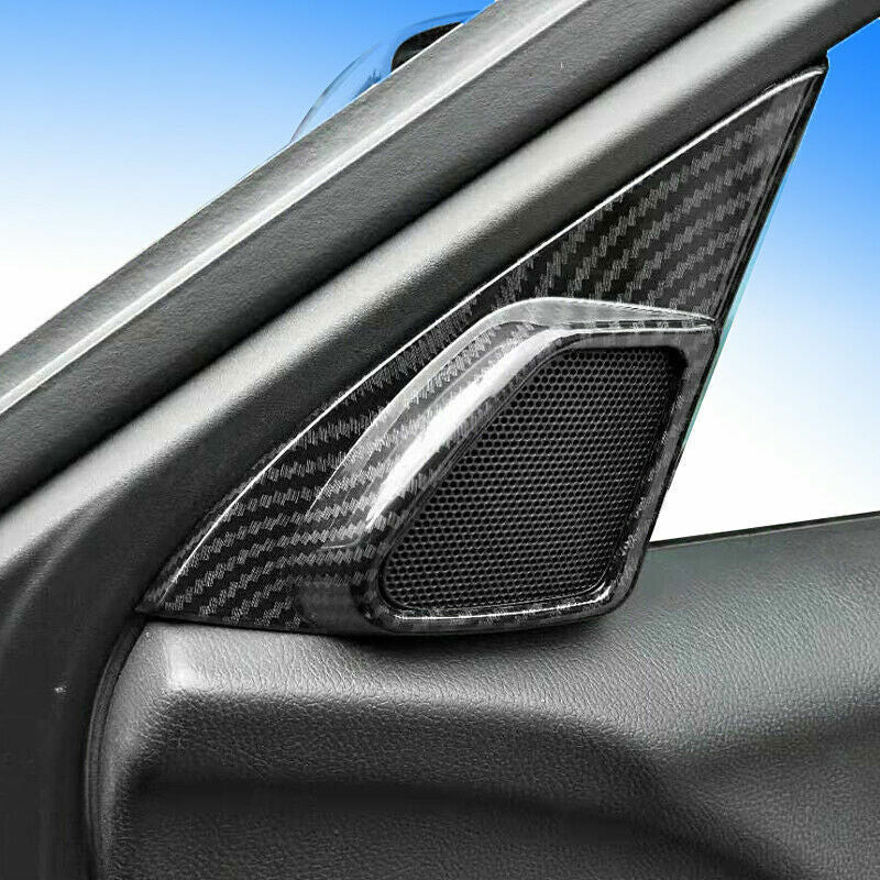 A Post Speaker Frame Cover Trim for Honda Accord Crosstour 08-2013 Carbon Fiber