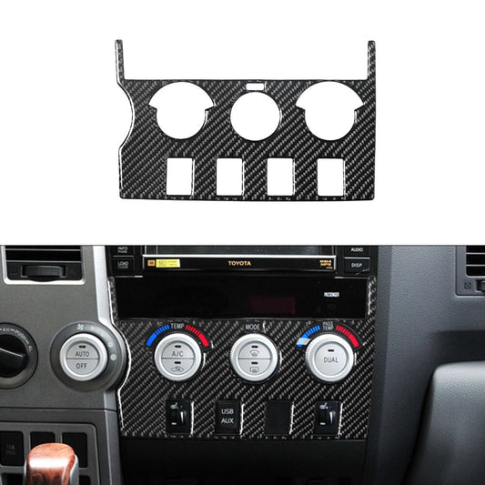 Central A/C Control Panel Type A Trim Carbon Fiber for Toyota Tundra 2007-2013
