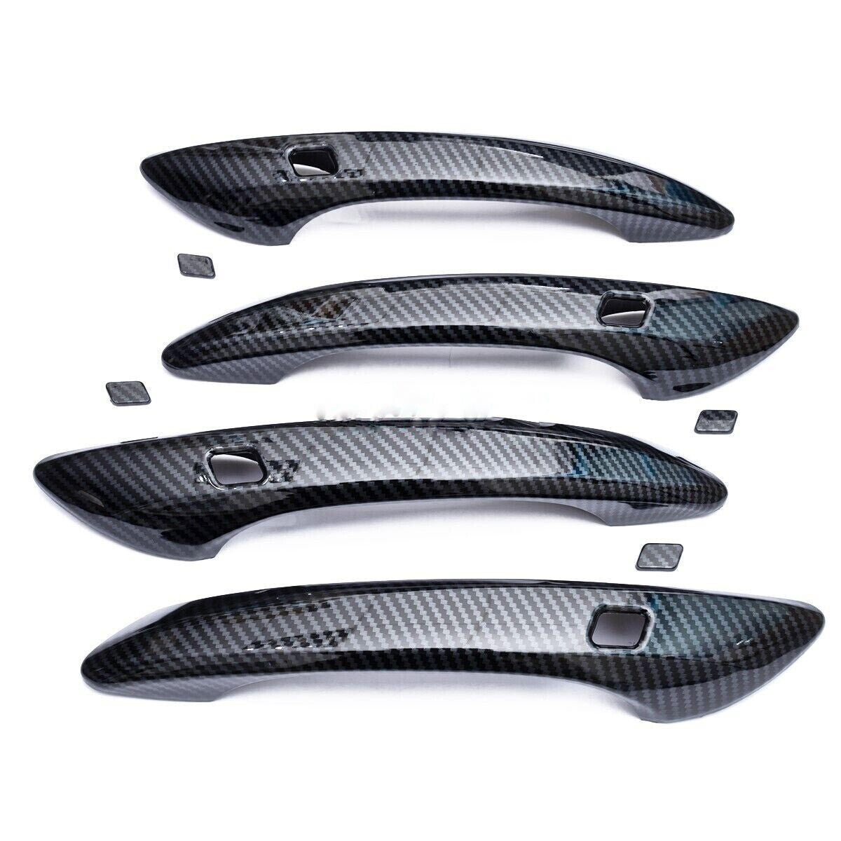 Carbon Fiber Door Handle Cover Trims for 2020-2023 for Hyundai Sonata Accessories